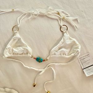 Beach Bunny Tribal Bikini Triangle Top. XS